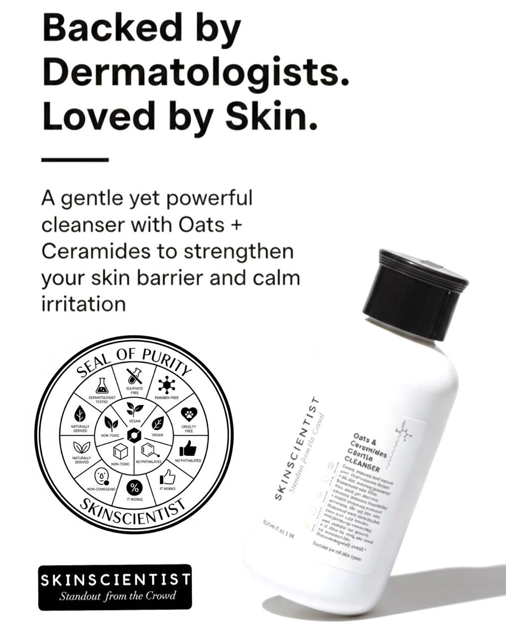 SKINSCIENTIST Oats & Ceramides Gentle Cleanser