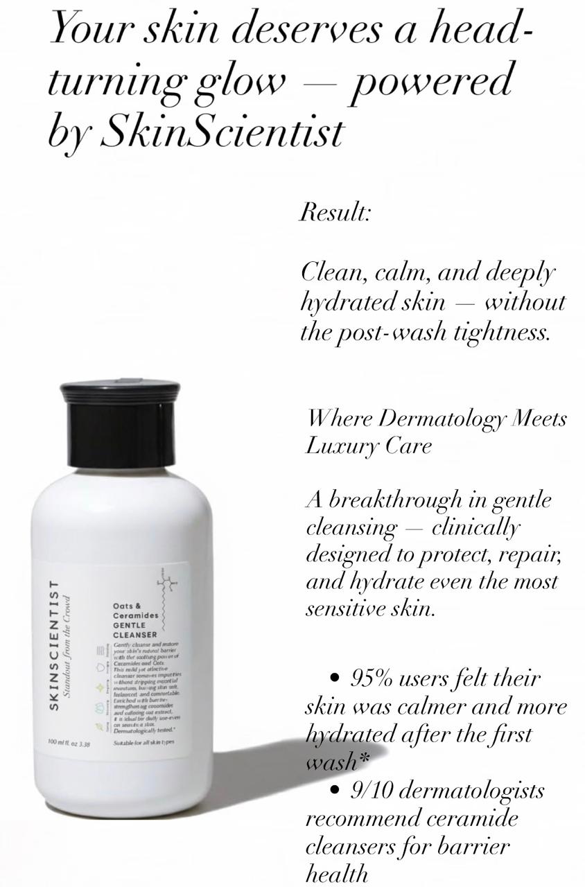 SKINSCIENTIST Oats & Ceramides Gentle Cleanser